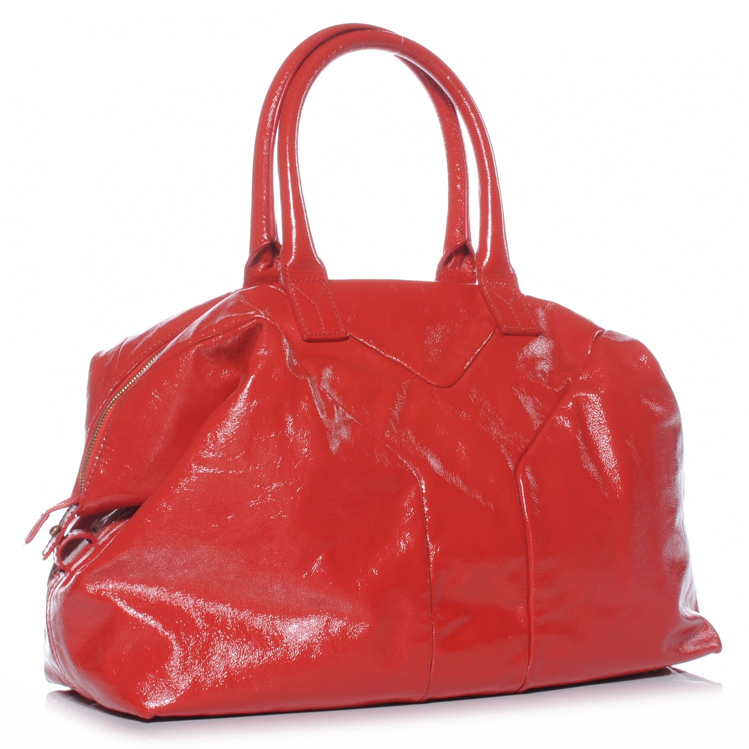 Saint Laurent Patent Medium Easy Sac Red 3 of 7