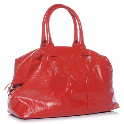Saint Laurent Patent Medium Easy Sac Red 3 of 7