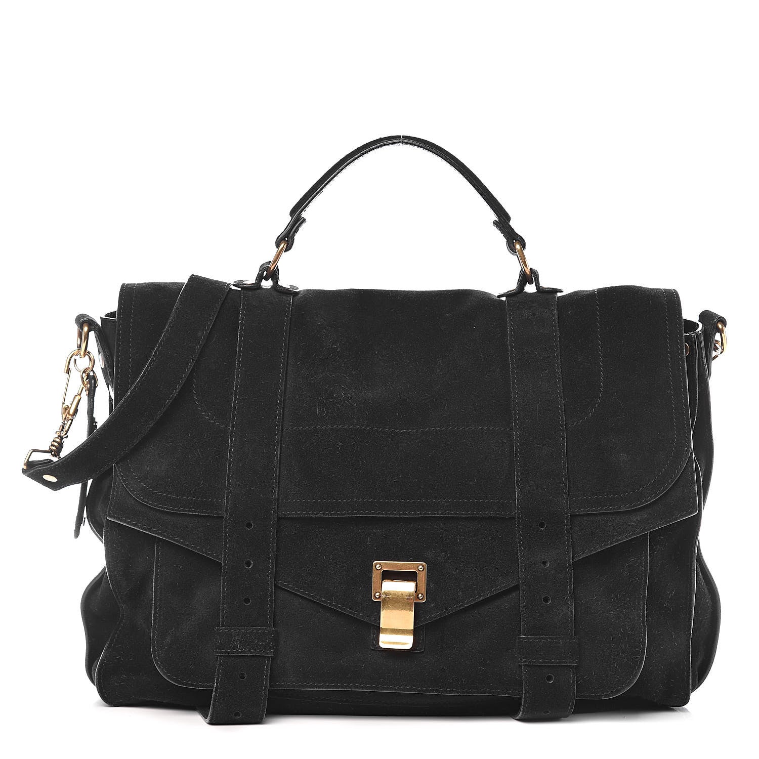 Proenza Schouler Suede PS1 Large Satchel Navy 1 of 11