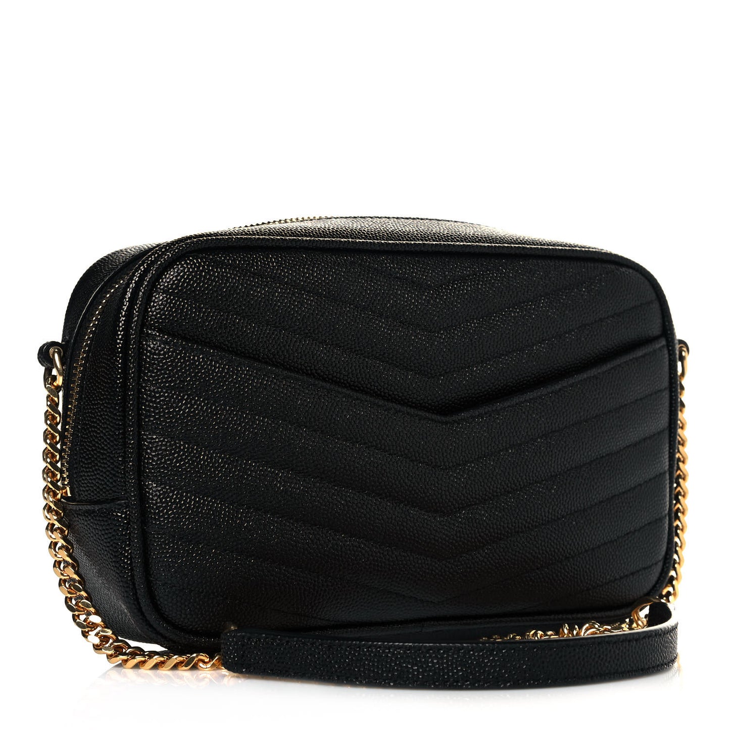 Grain De Poudre Matelasse Monogram Mini Lou Camera Bag Black