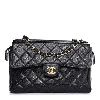 Chanel Caviar Quilted Flap Shoulder Bag Black 1 of 8