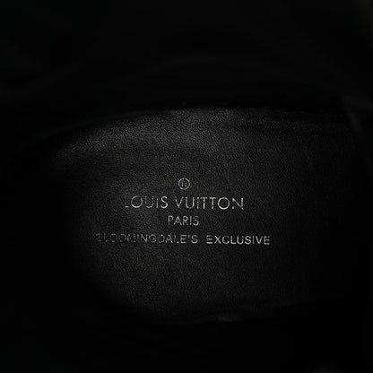 Louis Vuitton Suede Calfskin Mesh Logo Laureate Platform Desert Boots 37 Black 9 of 9
