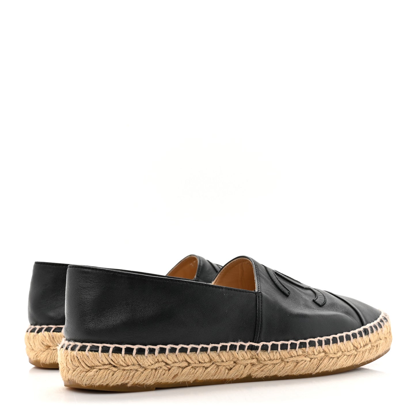Lambskin CC Espadrilles 38 Black