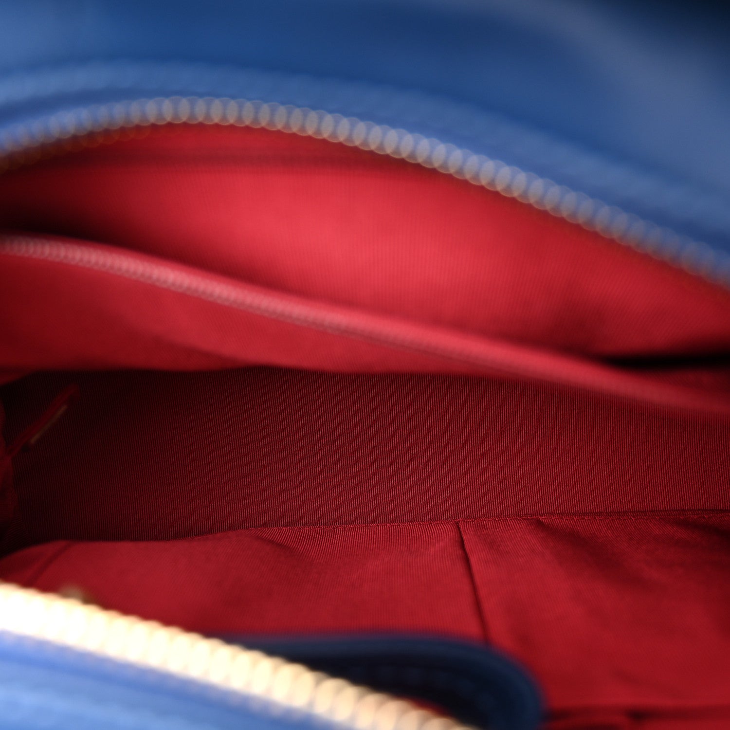 Chanel Patent Goatskin Quilted Medium Gabrielle Hobo Blue 5 of 10