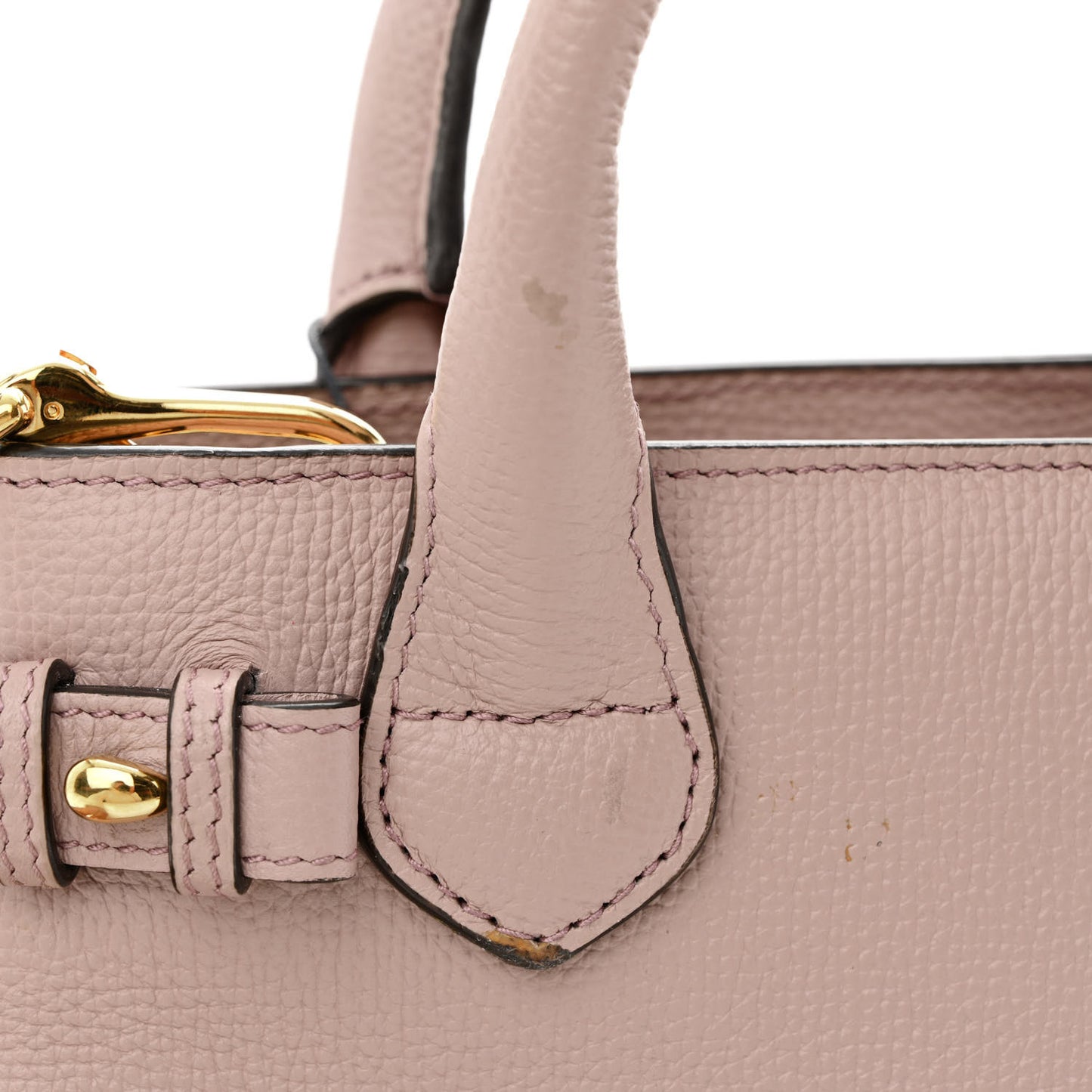 Grainy Calfskin House Check Baby Banner Tote Pale Orchid