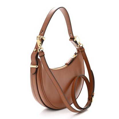Prada Soft Calfskin Arque Shoulder Bag Cognac 3 of 9