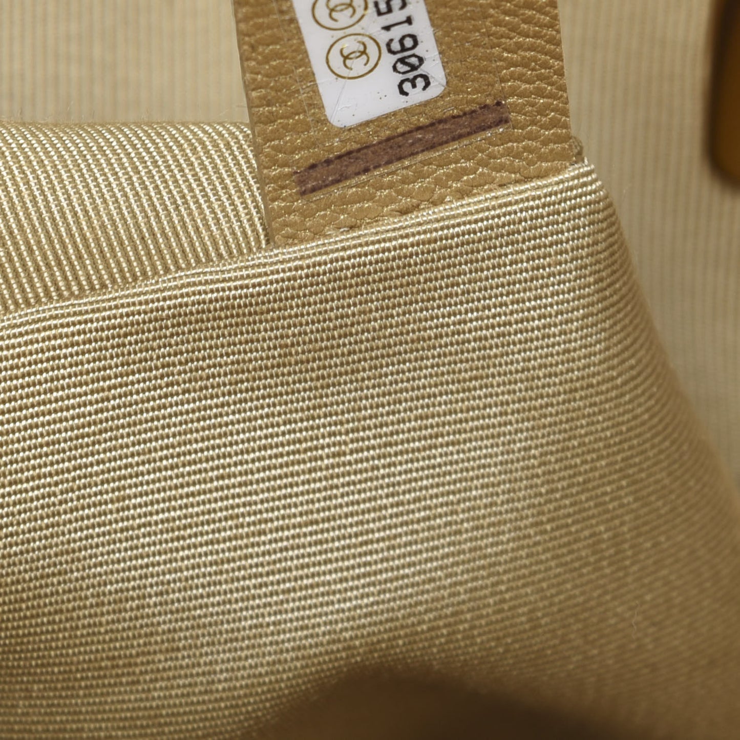 Metallic Goatskin Quilted Maxi 19 Flap Gold
