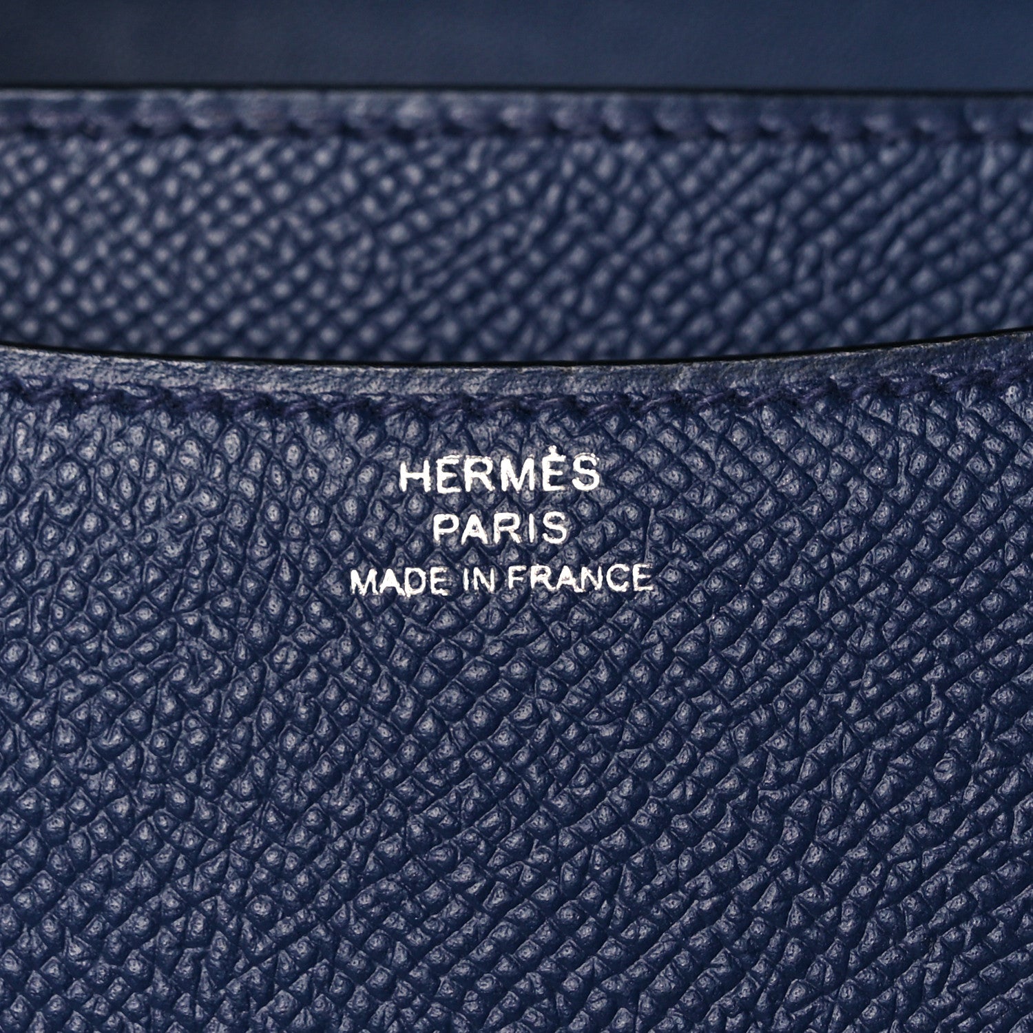 Hermes Epsom Enamel Constance 18 Bleu Saphir Orange Poppy 6 of 10