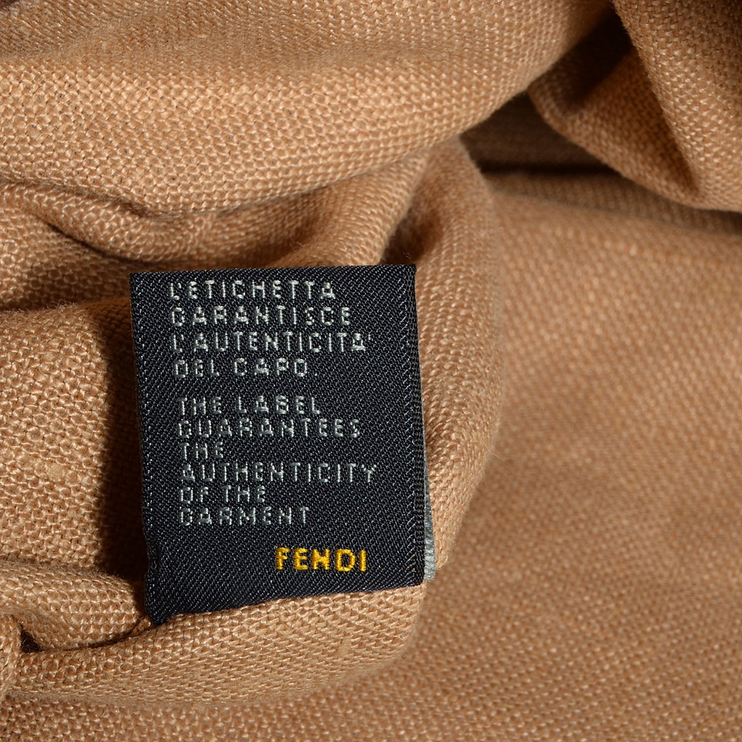 Fendi Zucca Nappa Nuvolata Vitello Tortuga Spy Tobacco Moro 8 of 9