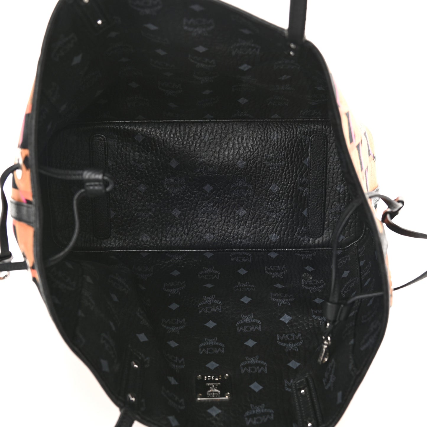 Visetos Medium Reversible Shopping Tote Black