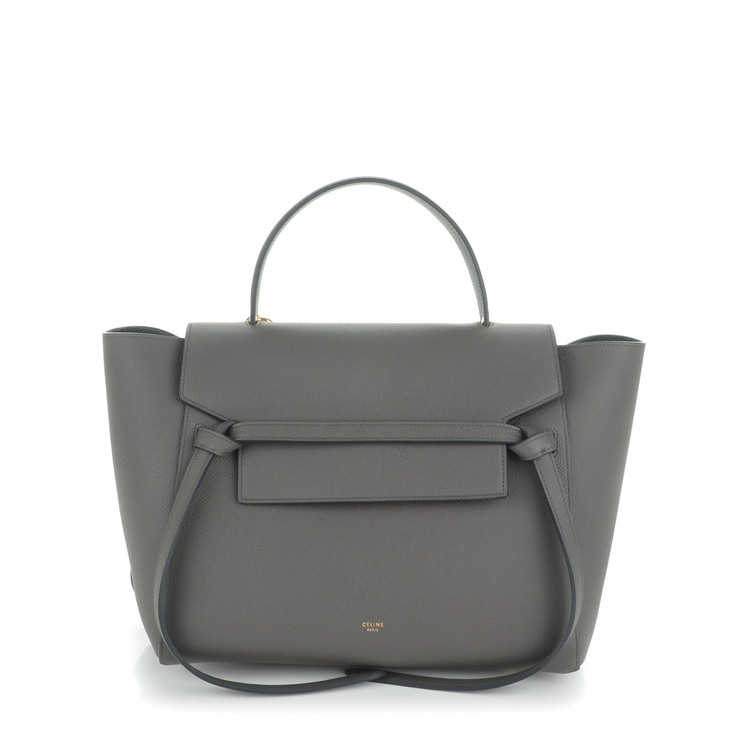 Grained Calfskin Mini Belt Bag Grey