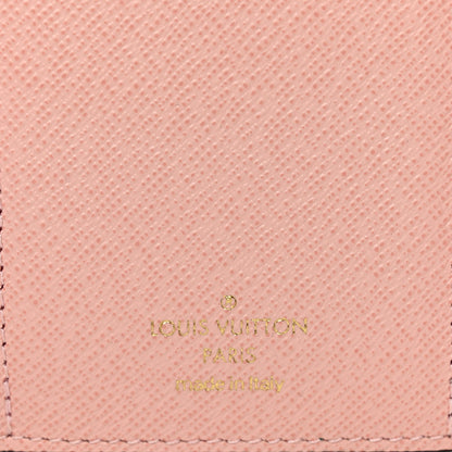 Louis Vuitton Damier Ebene Victorine Wallet Rose Ballerine 6 of 7
