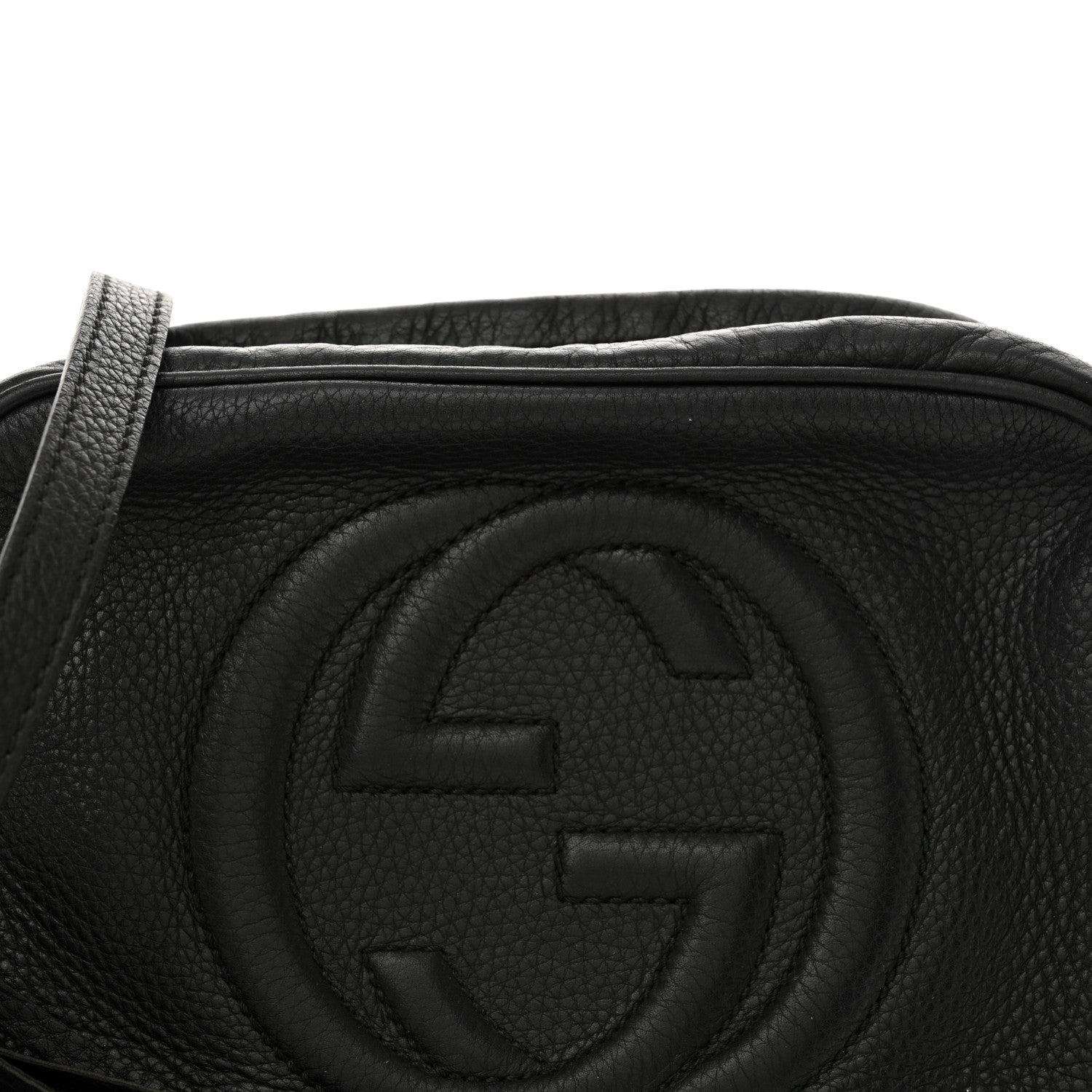 Gucci Pebbled Calfskin Small Soho Disco Bag Black 7 of 12