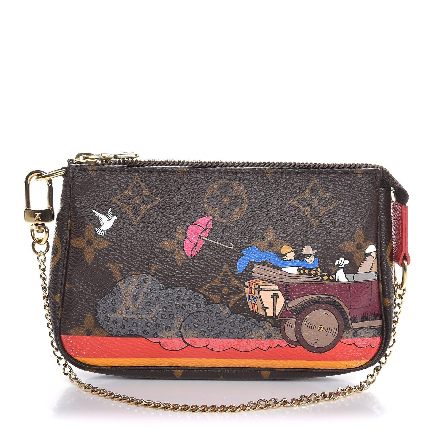 Monogram 2015 Christmas Animation Mini Pochette Accessories