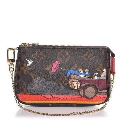 Louis Vuitton Monogram 2015 Christmas Animation Mini Pochette Accessories 1 of 8