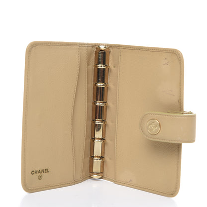 Chanel Goatskin Small Ring Agenda Planner Beige 4 of 8