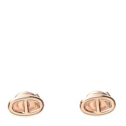 Hermes 18K Rose Gold TPM Farandole Stud Earrings 1 of 5