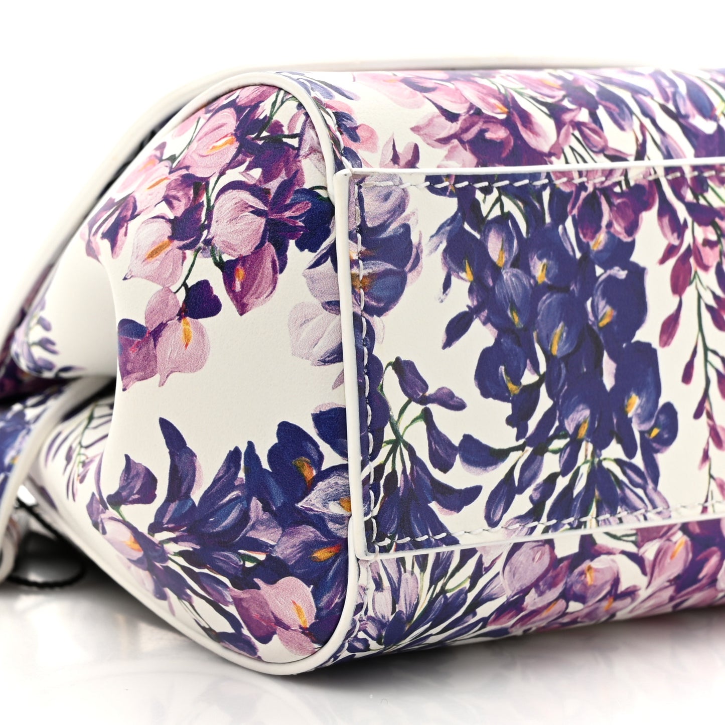 Dauphine Mini Floral Print Miss Sicily Satchel White Multicolor