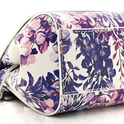 Dolce & Gabbana Dauphine Mini Floral Print Miss Sicily Satchel White Multicolor 9 of 11