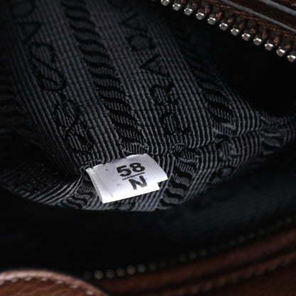 Prada Glace Calf Twin Pocket Tote Bruciato 10 of 18