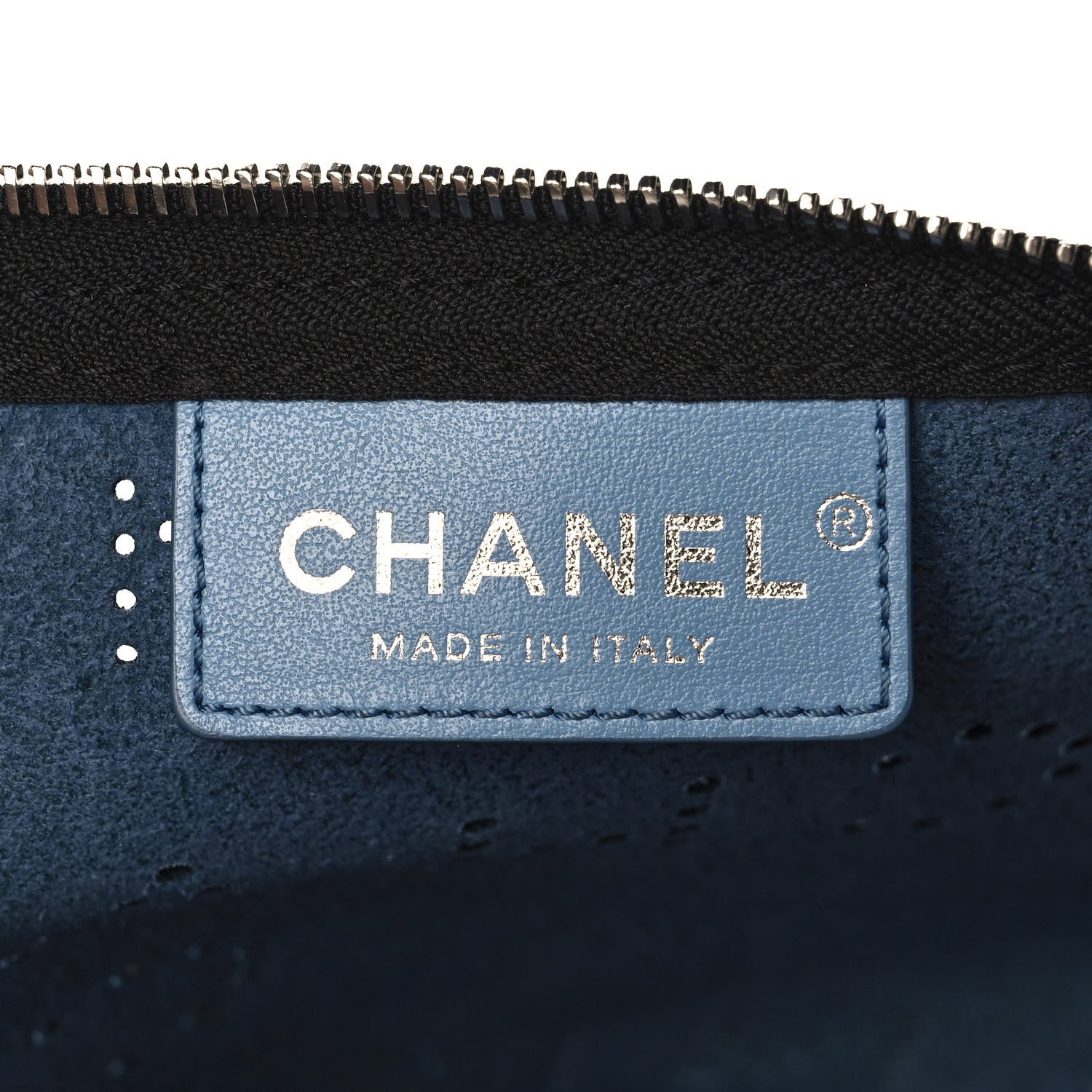Chanel Calfskin Eyelets Clutch Black 6 of 11