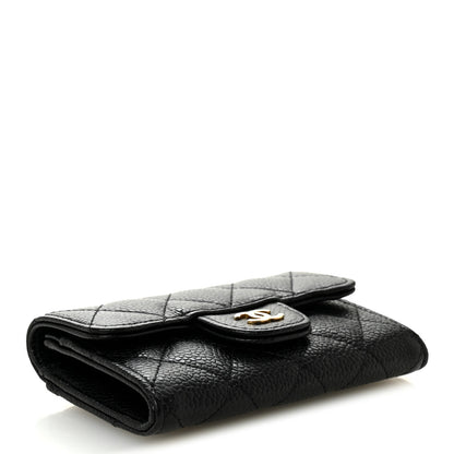 Chanel Caviar Quilted Flap Card Holder Wallet Black 4 of 9