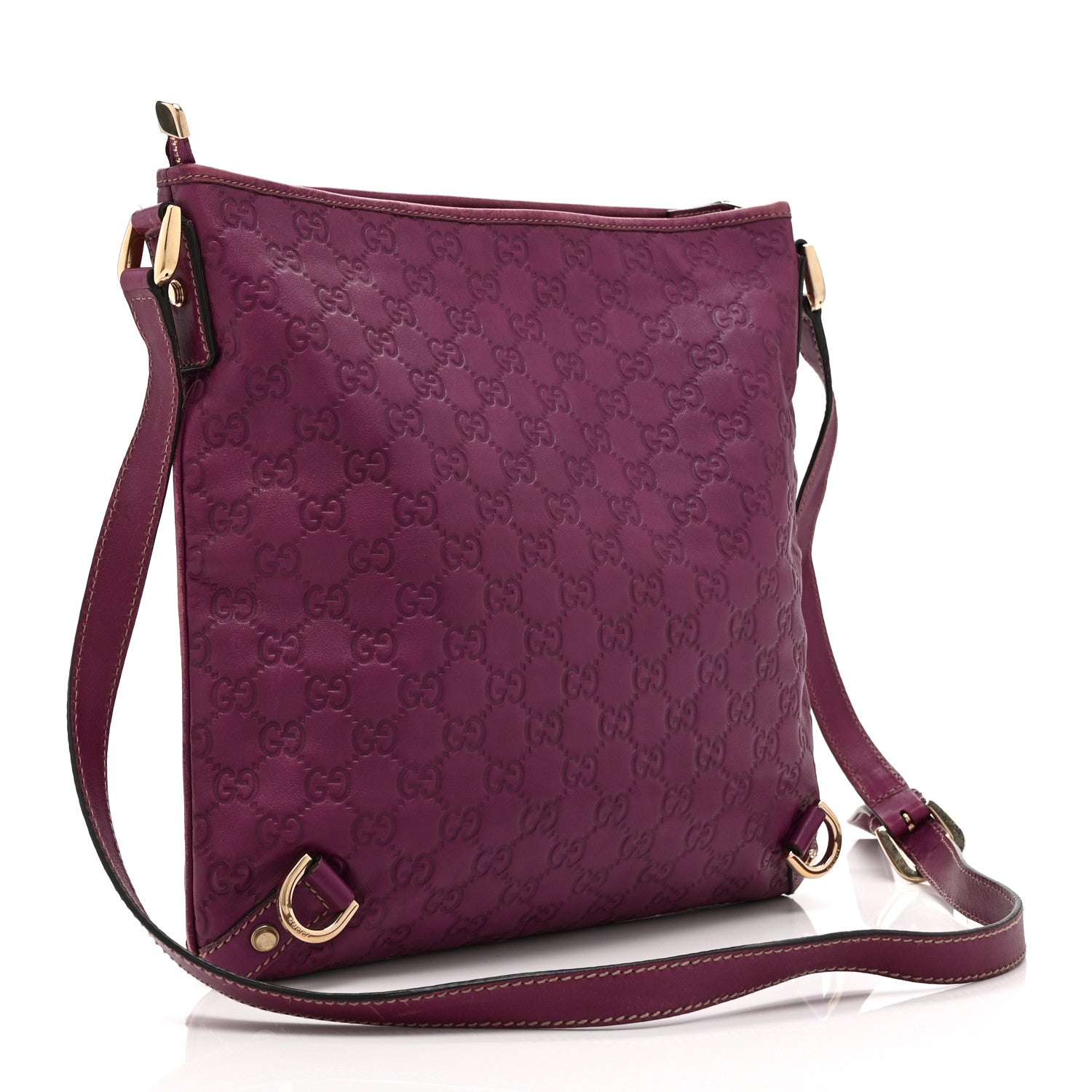 Gucci Guccissima Abbey Messenger Bag Purple 3 of 17