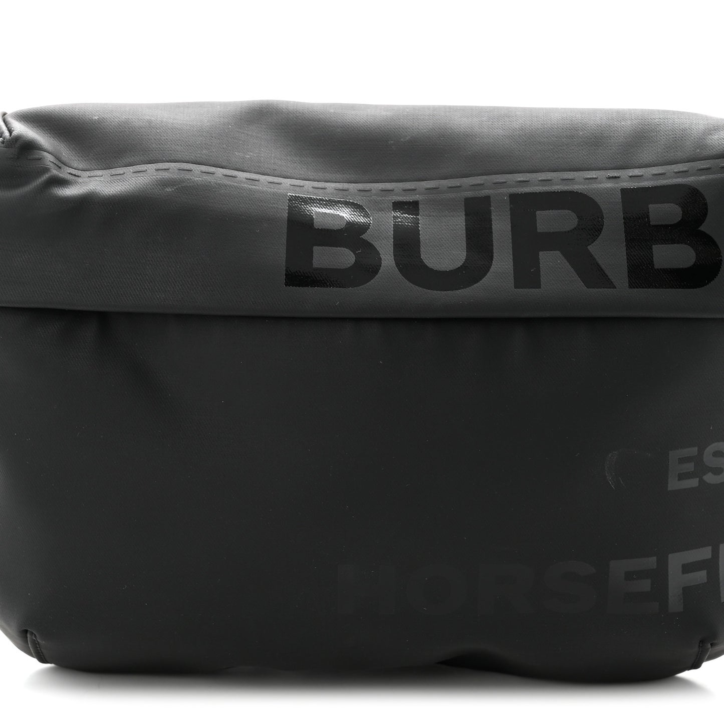 Econyl Horseferry Print Sonny Bum Bag Black