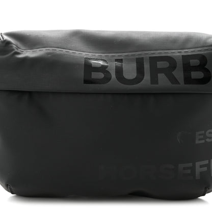 Burberry Econyl Horseferry Print Sonny Bum Bag Black 7 of 9
