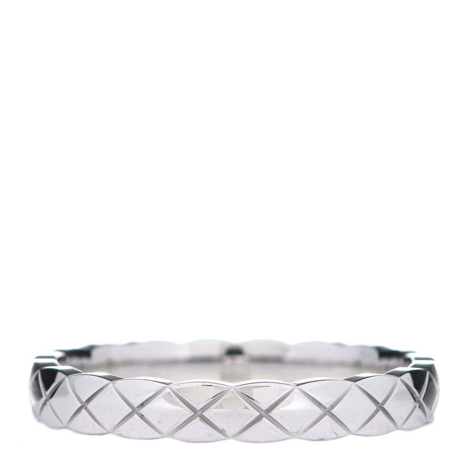 Chanel 18K White Gold Mini Coco Crush Ring 59 8.75 3 of 6