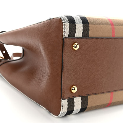 Burberry House Check Small Canterbury Tote Tan 8 of 10