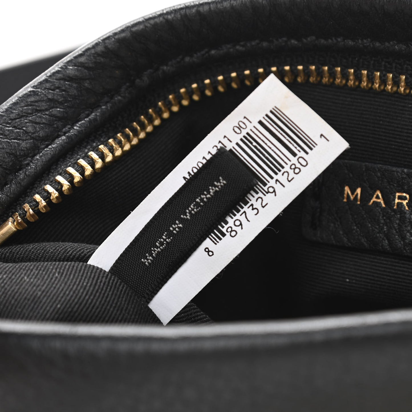 Pebbled Calfskin Crossbody Bag Black