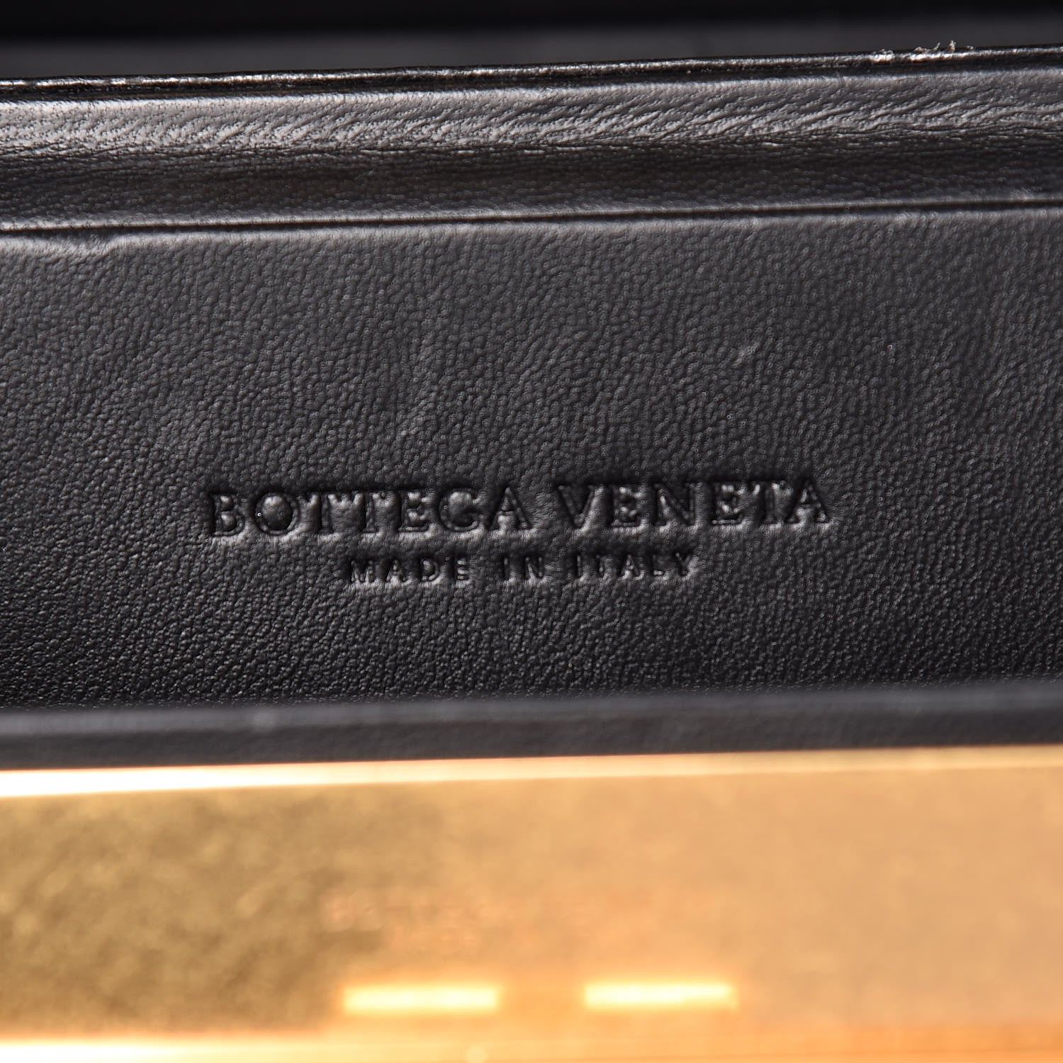 Bottega Veneta Calfskin Crocodile Embossed Daisey Box Clutch Black 6 of 10