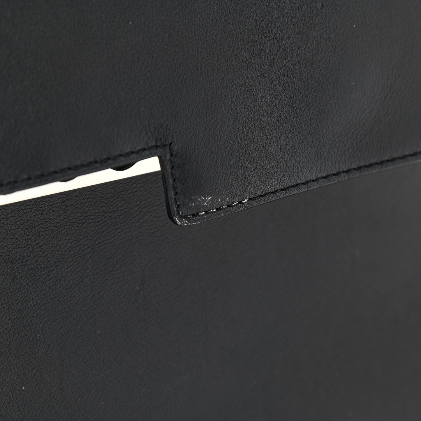 Calfskin MM Tempete Satchel Black