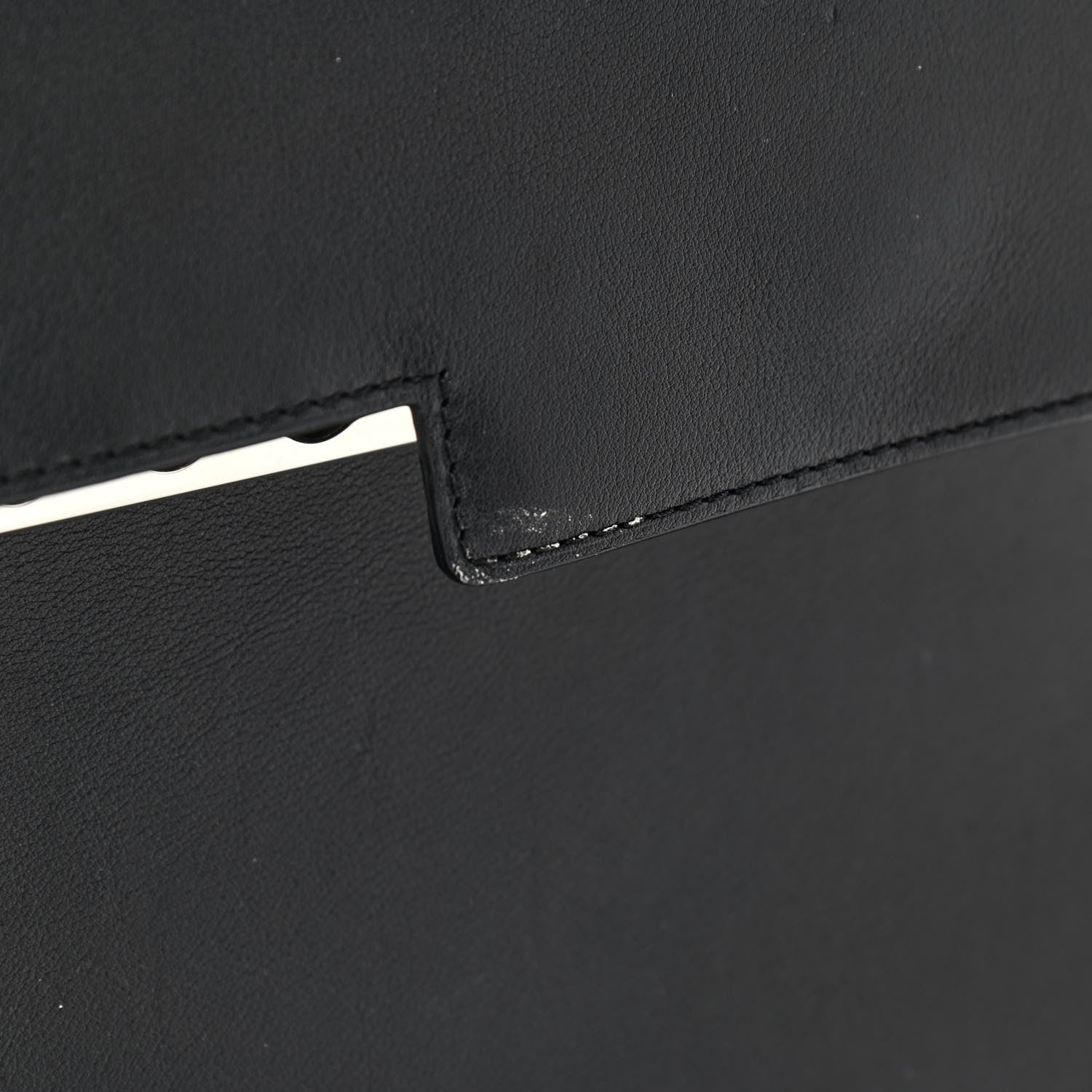 Delvaux Calfskin MM Tempete Satchel Black 13 of 14