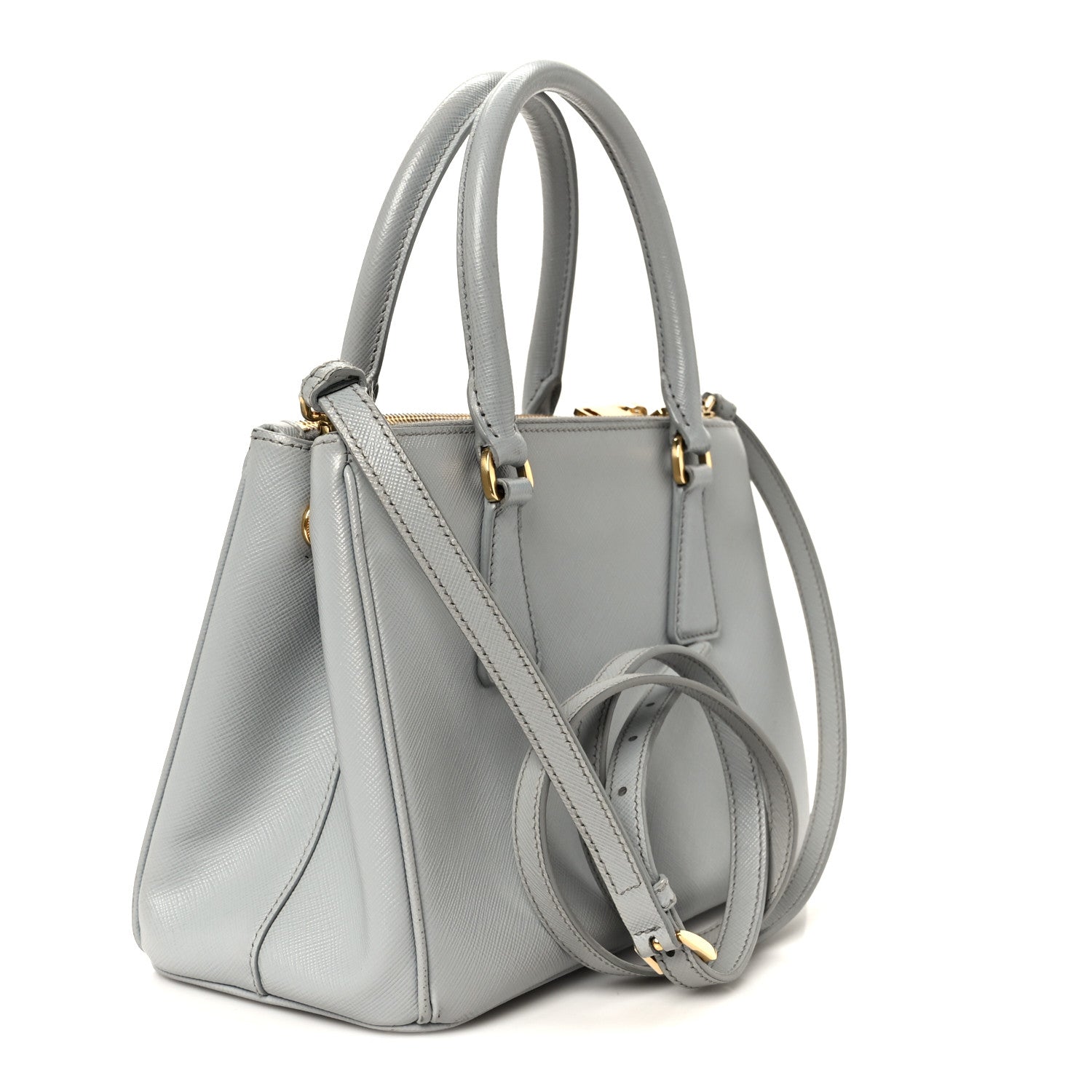 Prada Saffiano Lux Small Galleria Double Zip Tote Granito 3 of 10