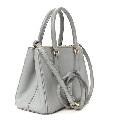 Prada Saffiano Lux Small Galleria Double Zip Tote Granito 3 of 10