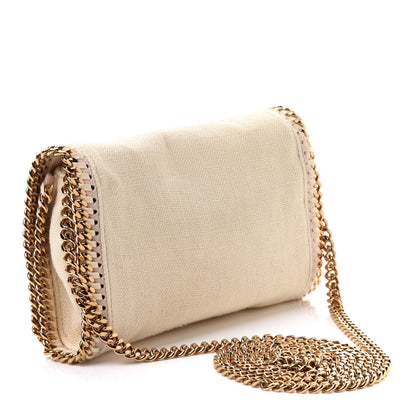 Stella McCartney Linen Falabella Crossbody Pure White 2 of 10
