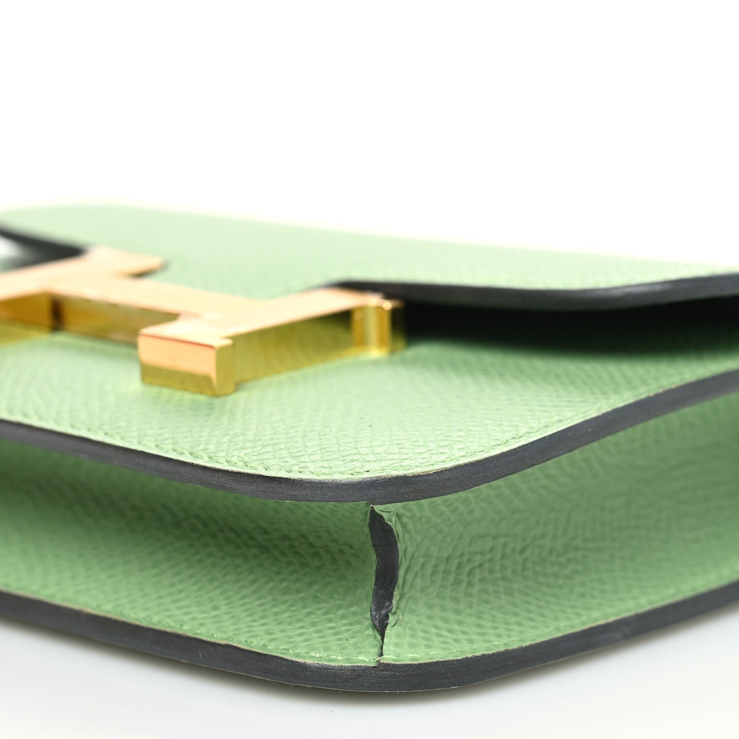 Epsom Constance Slim Wallet Vert Criquet