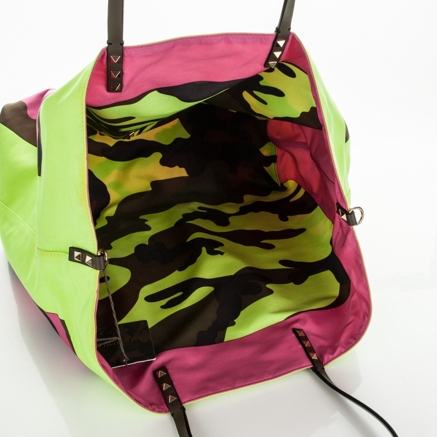 Valentino Garavani Nylon Camo Rockstud Foulard Tote Multicolor 7 of 7