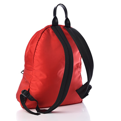 Versace Nylon 90's Vintage Logo Backpack Red White 3 of 9