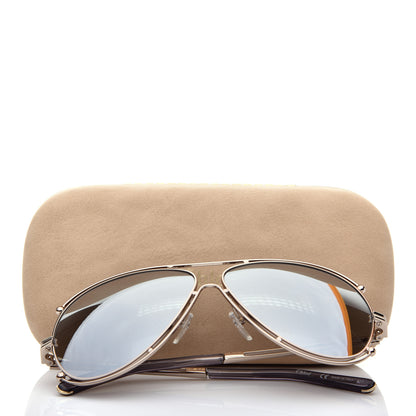 Chloe Metal Aviator Sunglasses CE121S Gold 8 of 8