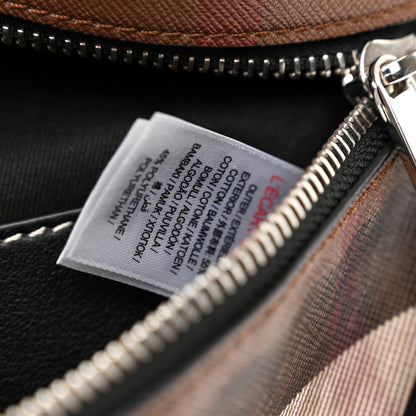 Burberry E-canvas Check Bum Bag Dark Birch Brown 7 of 10