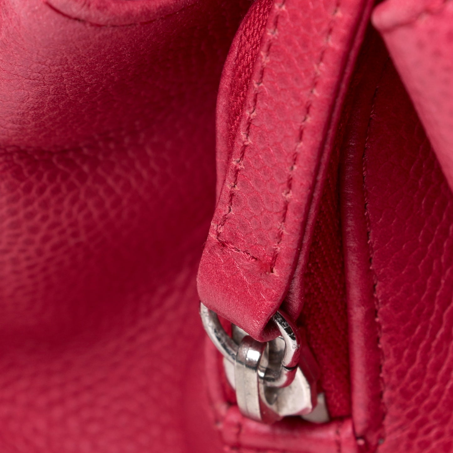 Soft Caviar Quilted CC Timeless Tote Red