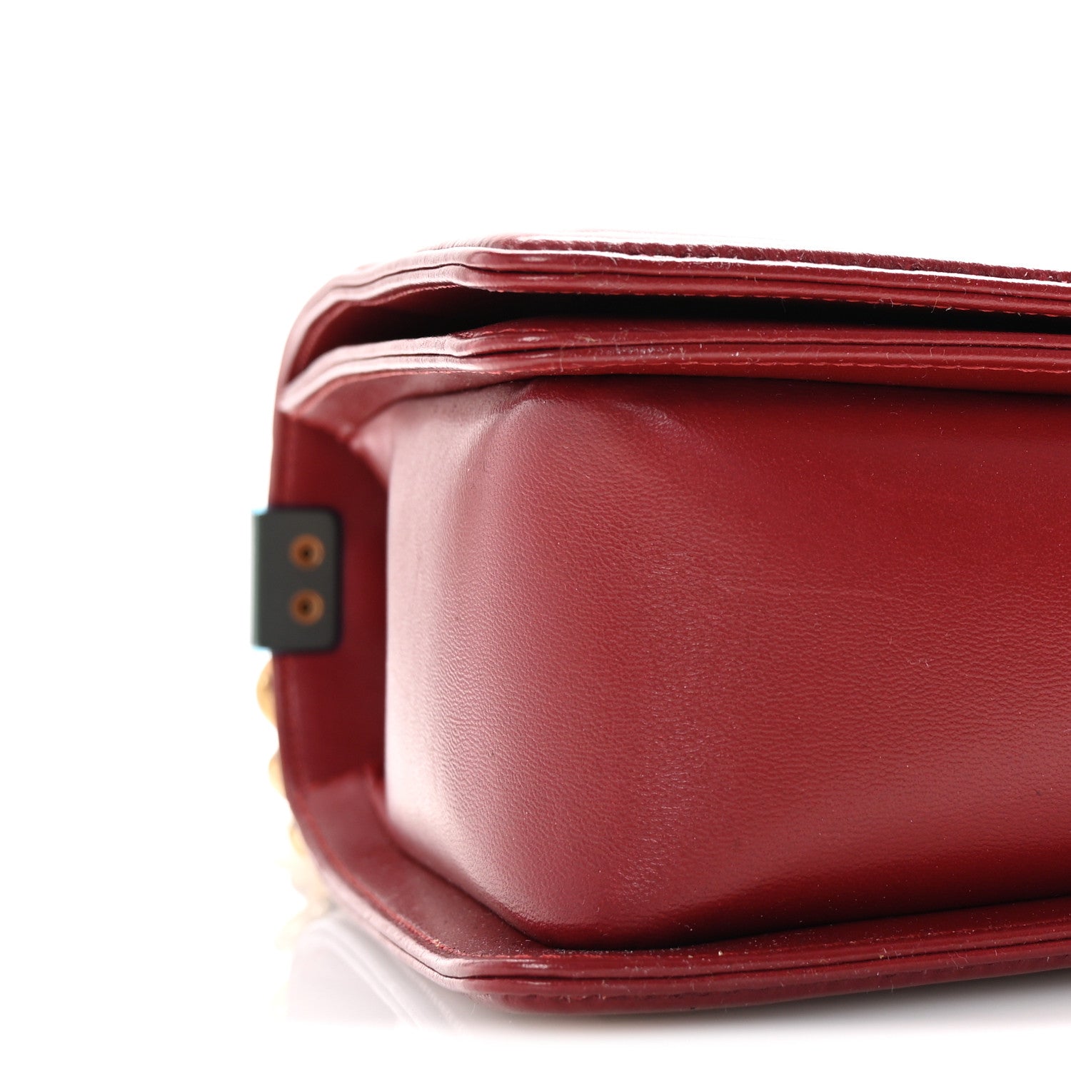 Chanel Lambskin Quilted New Medium Boy Flap Dark Red 8 of 10