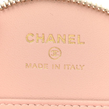 Chanel Lambskin Quilted Round Handle With Care Vanity With Chain White 6 of 12