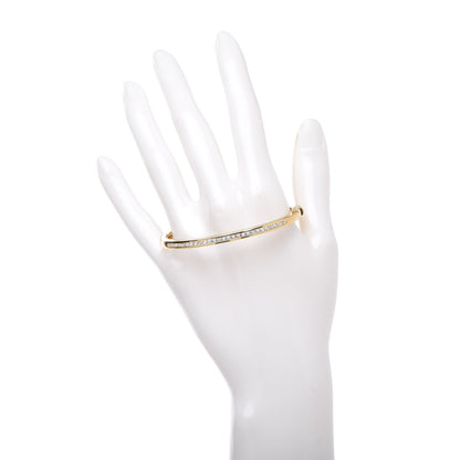 Tiffany 18K Yellow Gold Diamond 3.6mm Bangle Bracelet 2 of 5