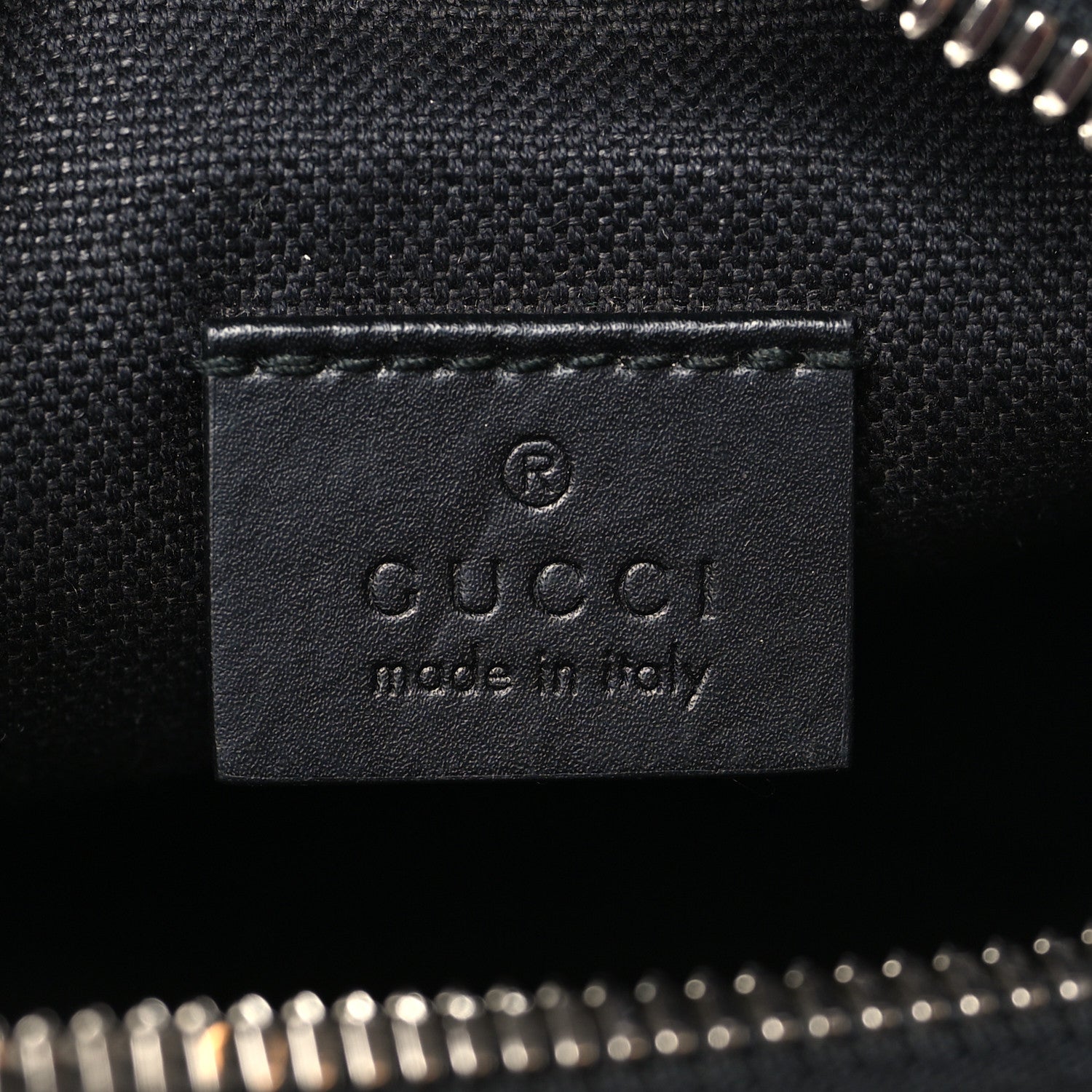 Gucci GG Supreme Monogram Appia Calfskin Web Small Camera Messenger Bag Black Grey 6 of 9