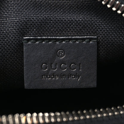 Gucci GG Supreme Monogram Appia Calfskin Web Small Camera Messenger Bag Black Grey 6 of 9