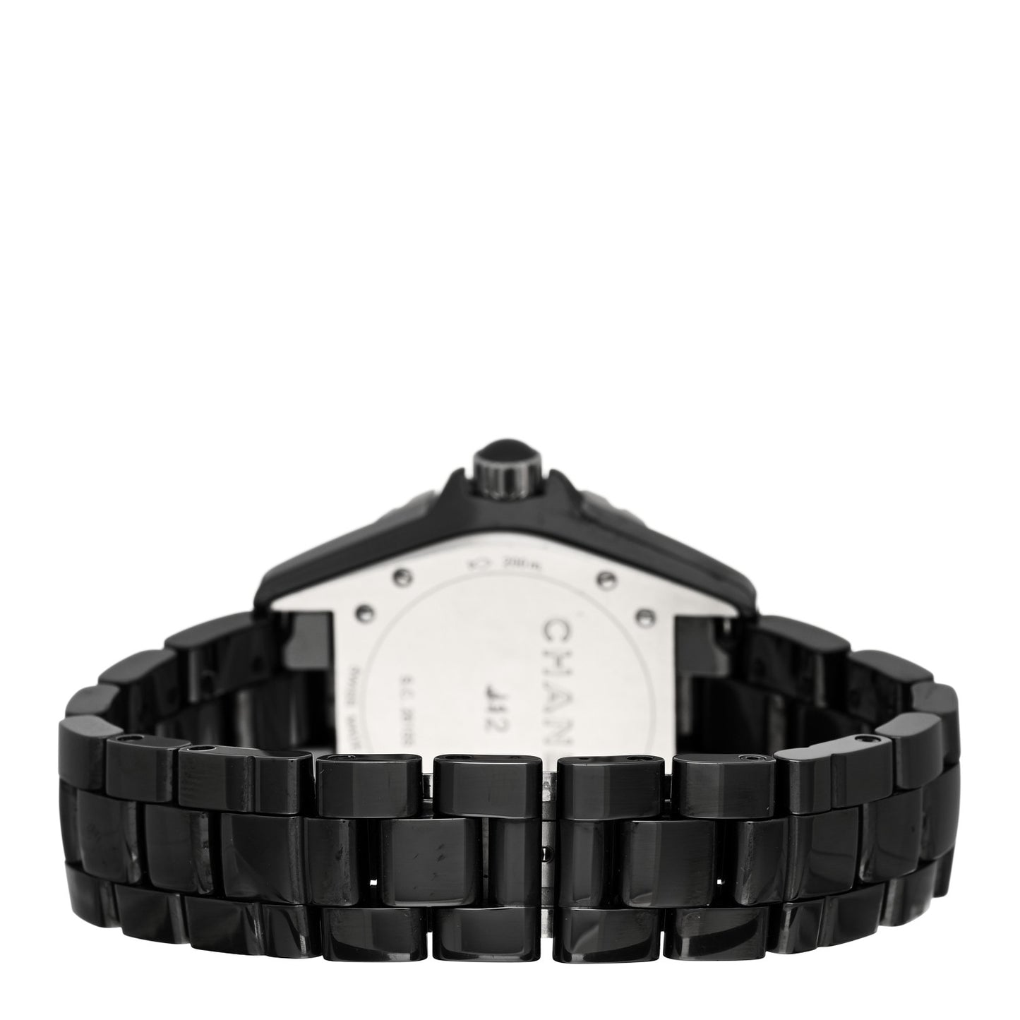 Stainless Steel Ceramic Diamond 38mm J12 Automatic Watch Black